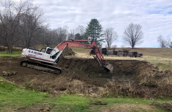 excavation for new barn